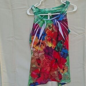 Susan Lawrence Multicolor Abstract Tank Top